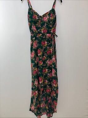 Floral Green Maxi Dress